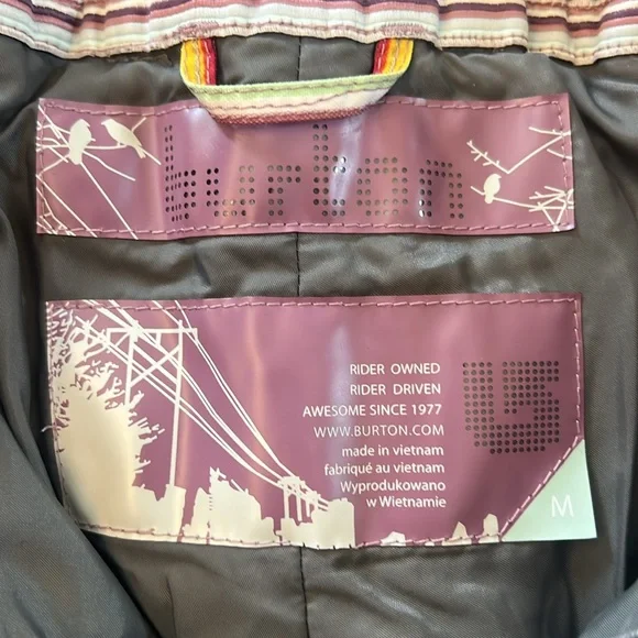 Burton Women’s Colorful Striped Ski Pants Medium - Picture 7 of 16